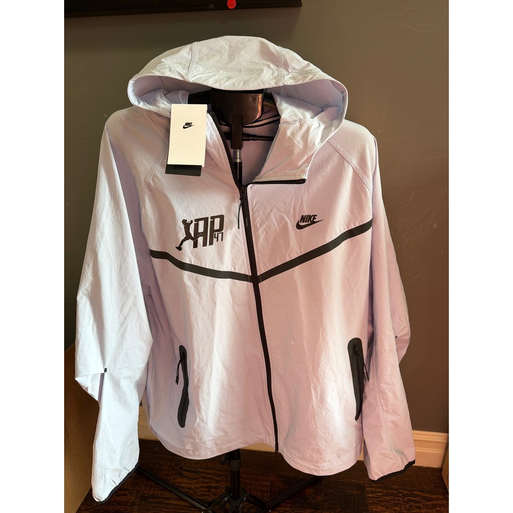 Nike Tech Pack Hooded Windbreaker Jacket Light Purple AP 47 XL NEW